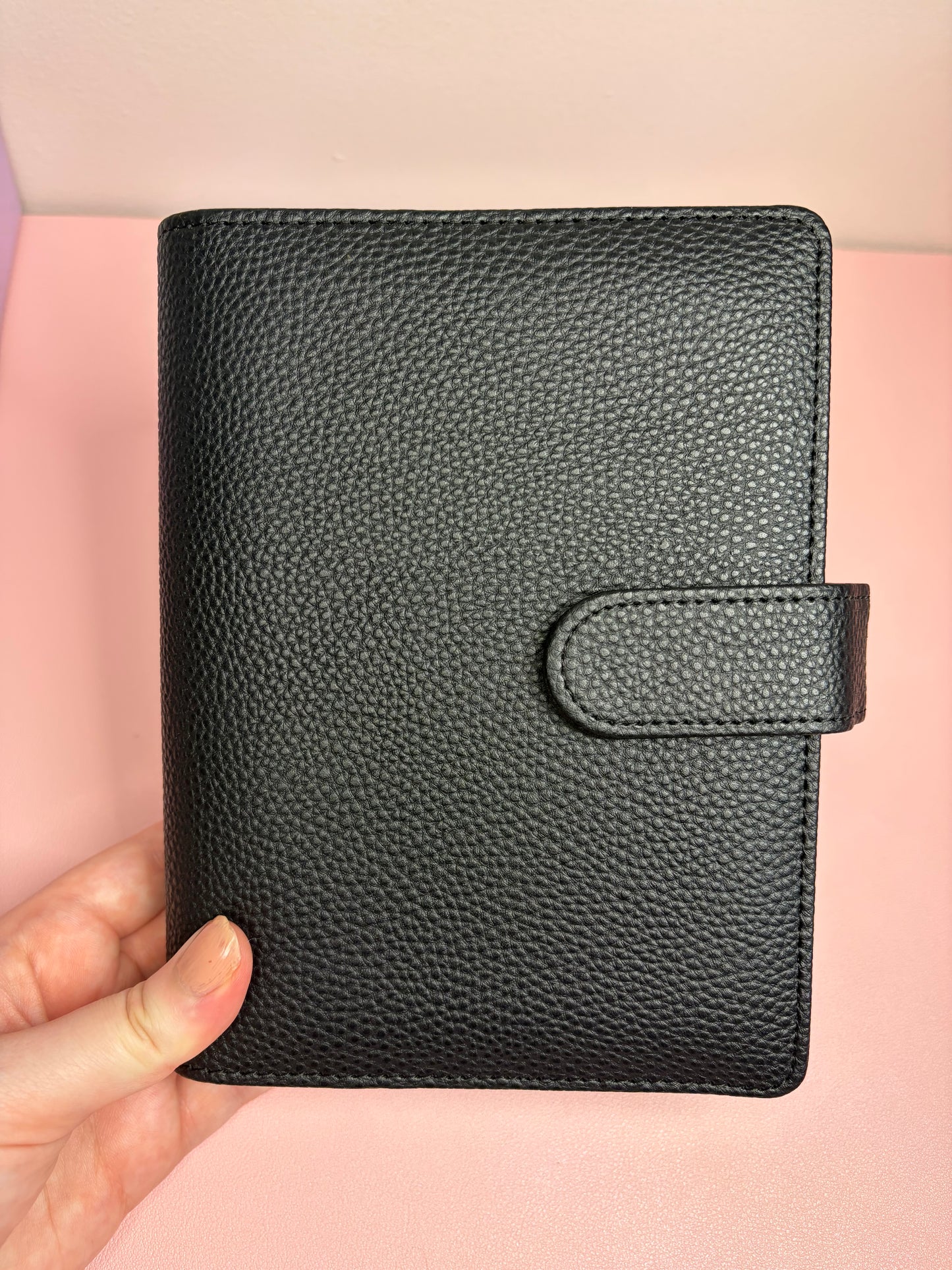 A6 Wide Pebble Binder - Black