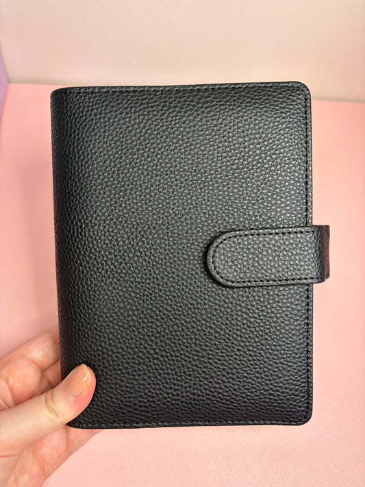 A6 Wide Pebble Binder - Black
