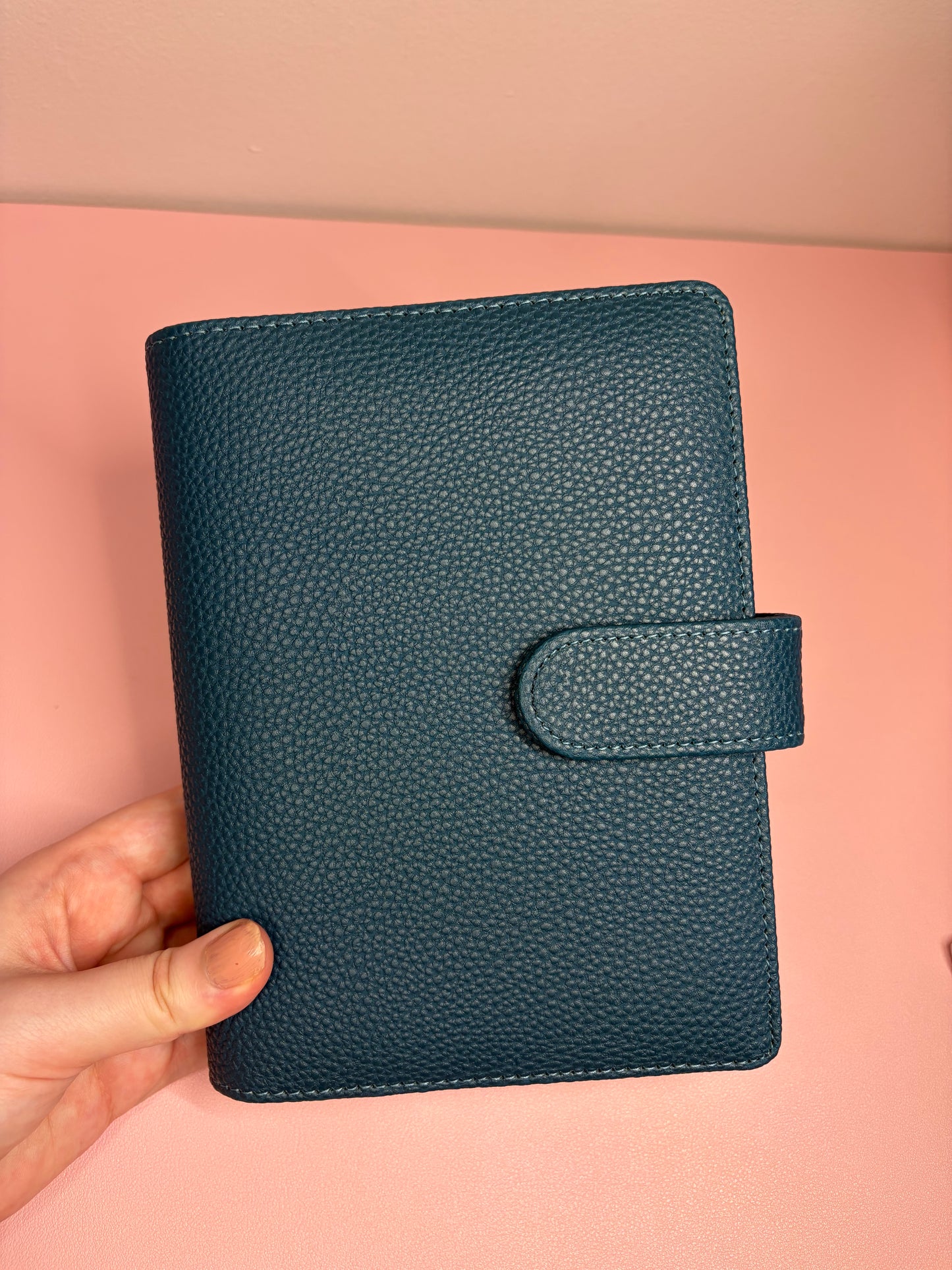 A6 Wide Pebble Binder - Deep Blue