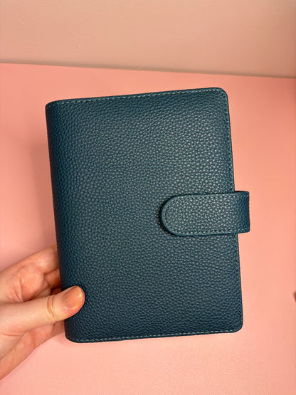 A6 Wide Pebble Binder - Deep Blue