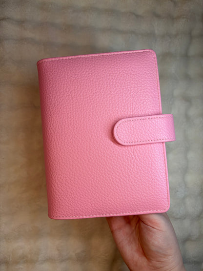 A6 Wide Pebble Binder - Pink
