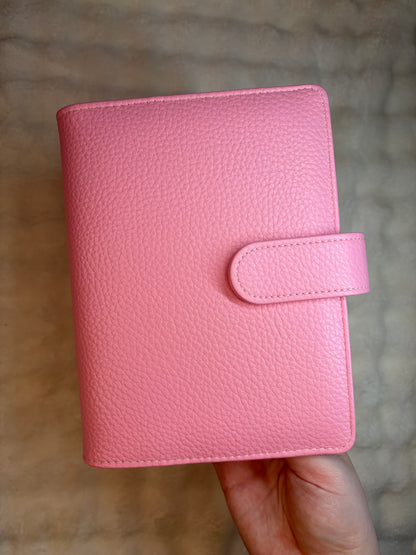 A6 Wide Pebble Binder - Pink