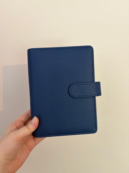 A6 Wide Pebble Binder - Navy DISPLAY
