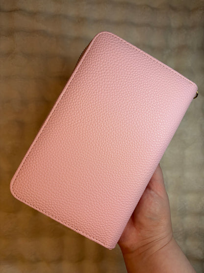 A6 Pebble Purse - Baby Pink