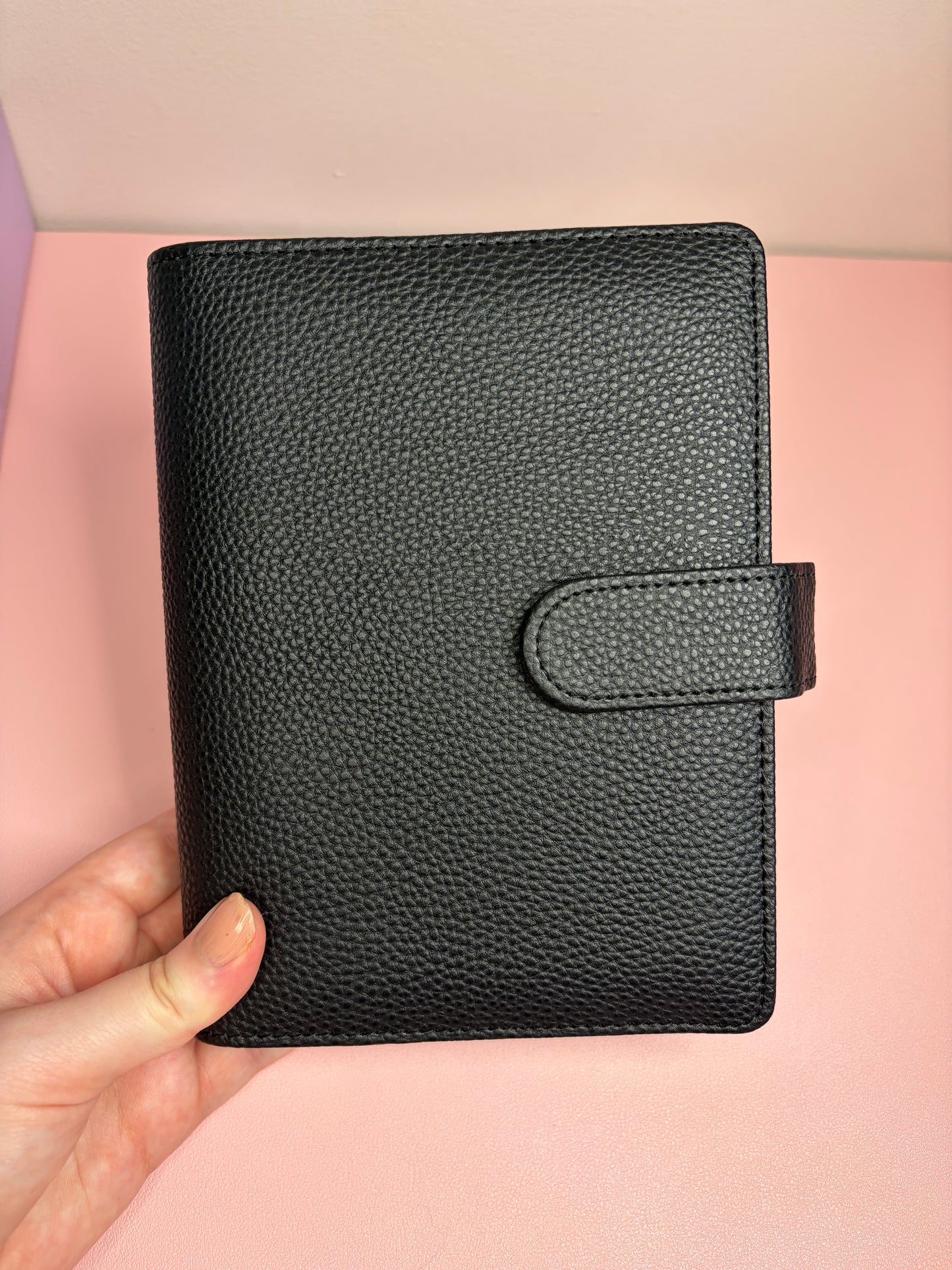 A6 Wide Pebble Binder - Black