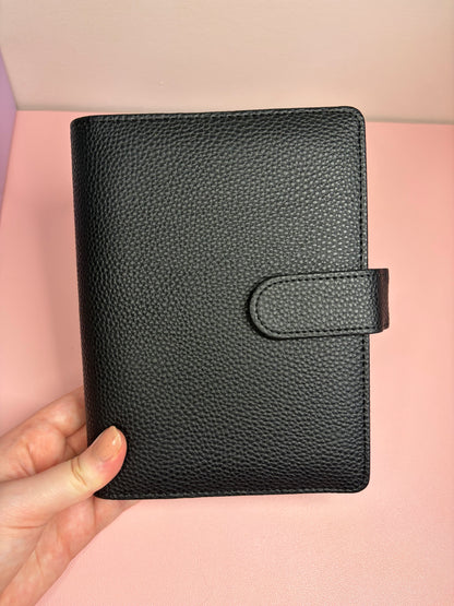 A6 Wide Pebble Binder - Black