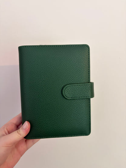 A6 Wide Pebble Binder - Forest Green DISPLAY