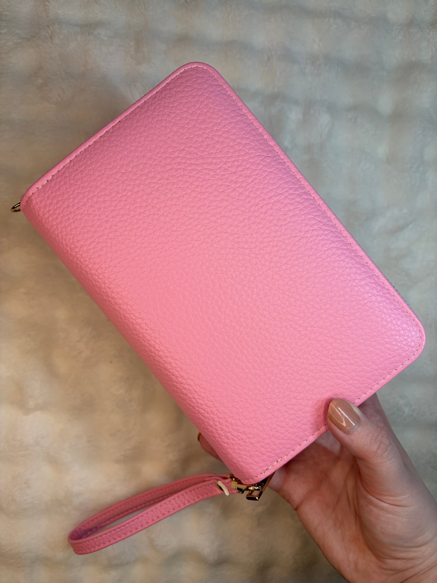 A6 Pebble Purse - Pink