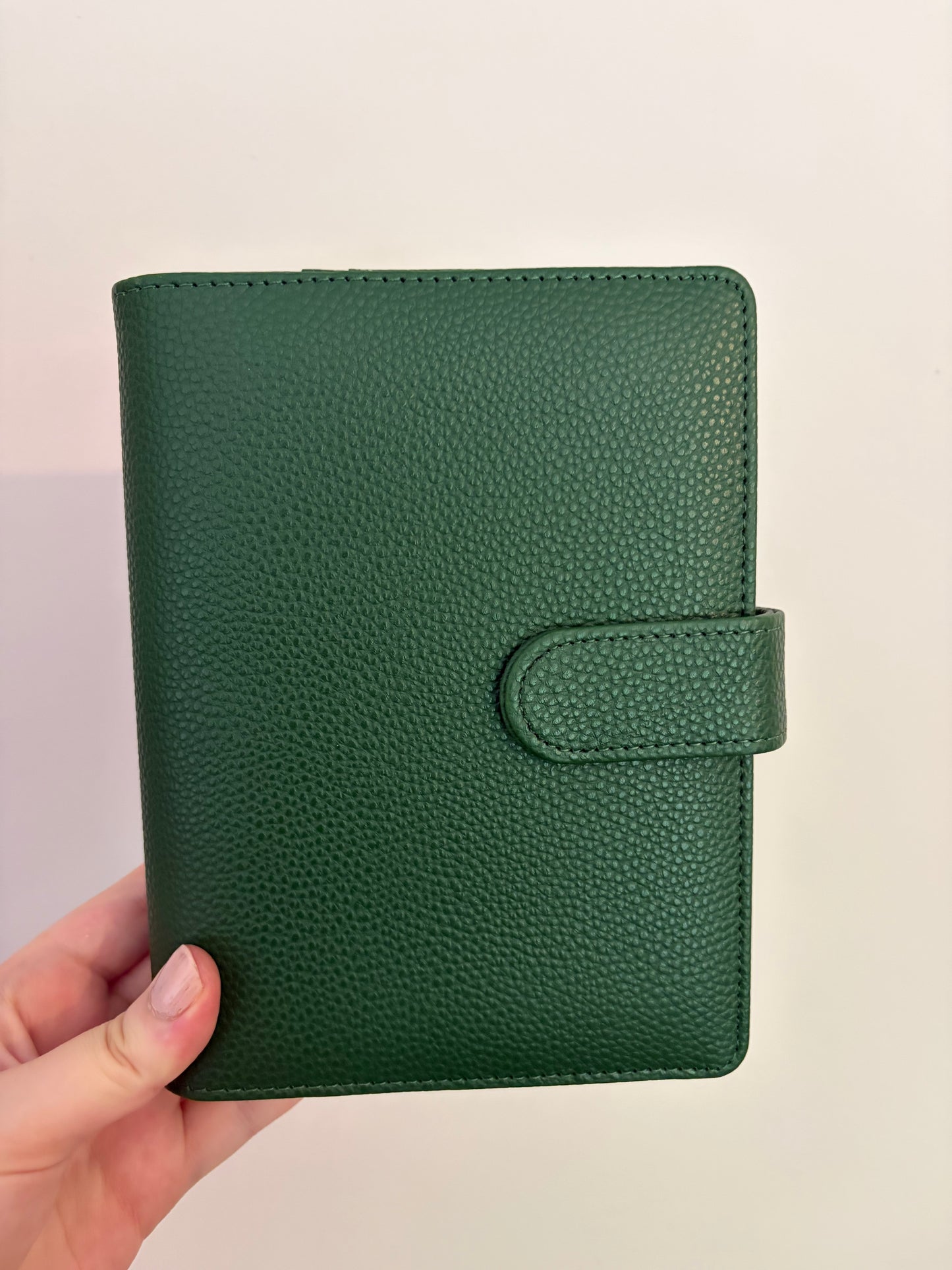 A6 Wide Pebble Binder - Forest Green DISPLAY