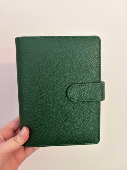 A6 Wide Pebble Binder - Forest Green DISPLAY