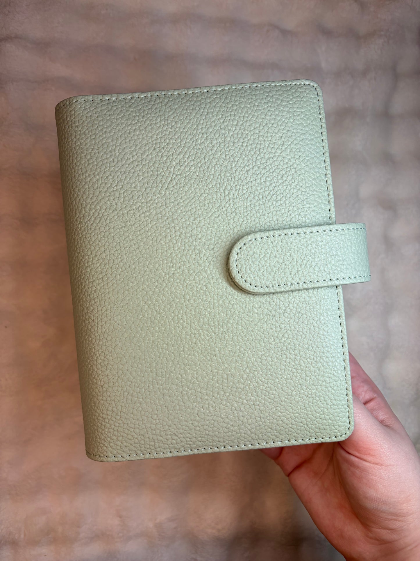 A6 Wide Pebble Binder - Mint