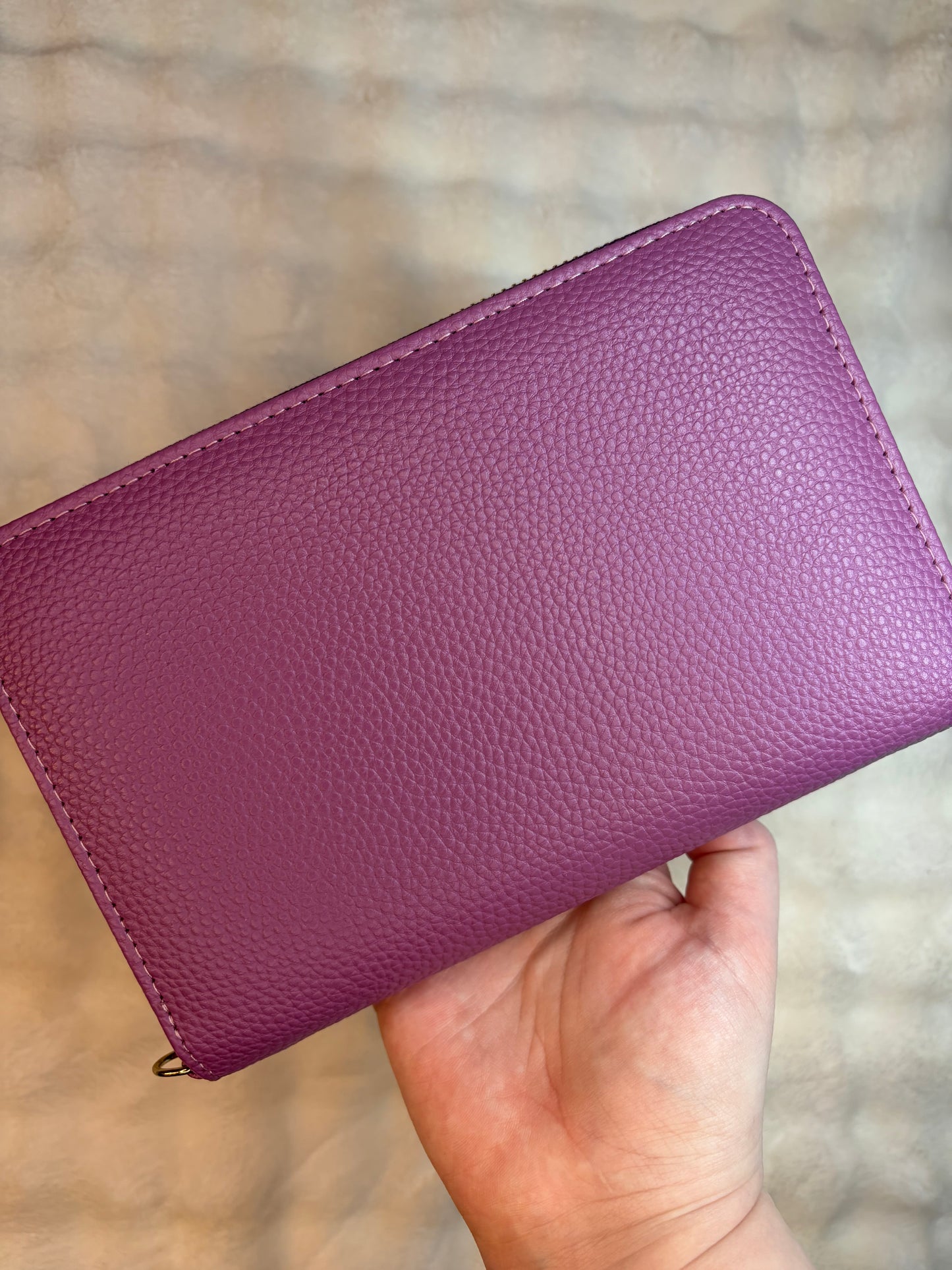 A6 Pebble Purse - Deep Purple