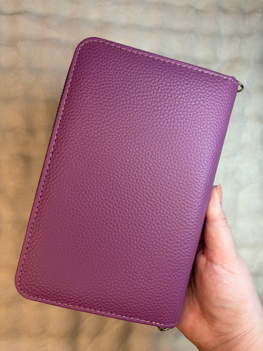A6 Pebble Purse - Deep Purple