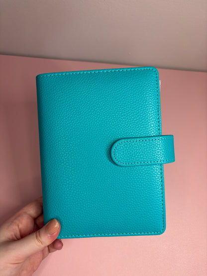 A6 Wide Pebble Binder - Turquoise