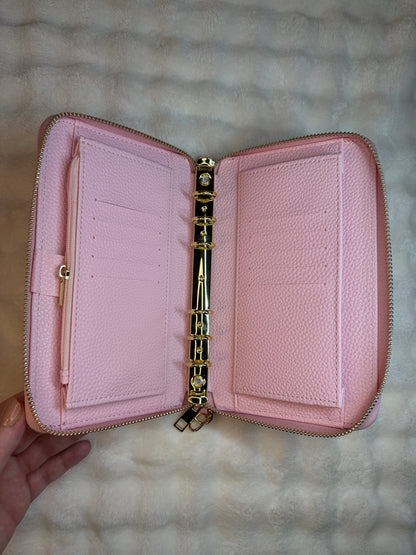 A6 Pebble Purse - Baby Pink