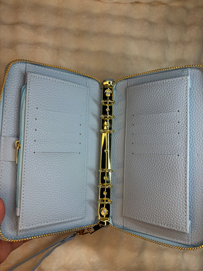A6 Pebble Purse - Baby Blue