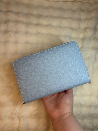 A6 Pebble Purse - Baby Blue