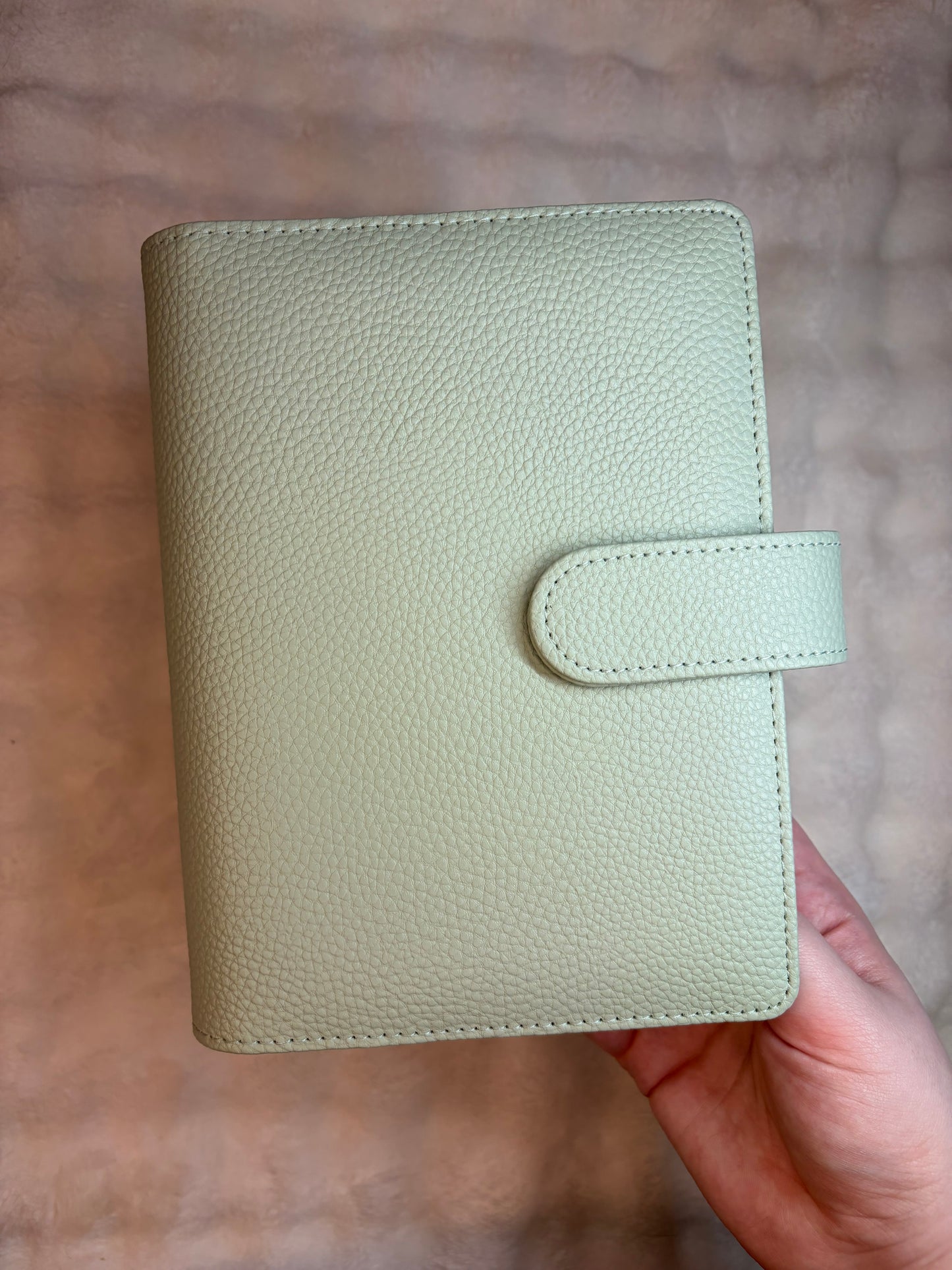 A6 Wide Pebble Binder - Mint