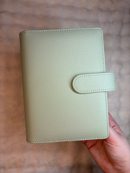 A6 Wide Pebble Binder - Mint