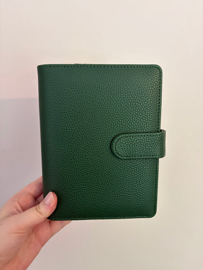 A6 Wide Pebble Binder - Forest Green DISPLAY