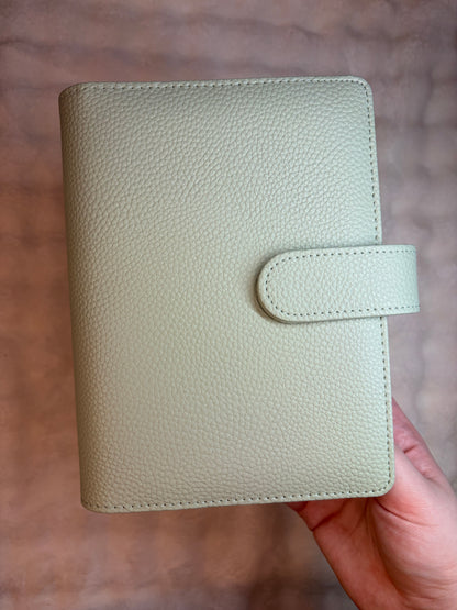 A6 Wide Pebble Binder - Mint