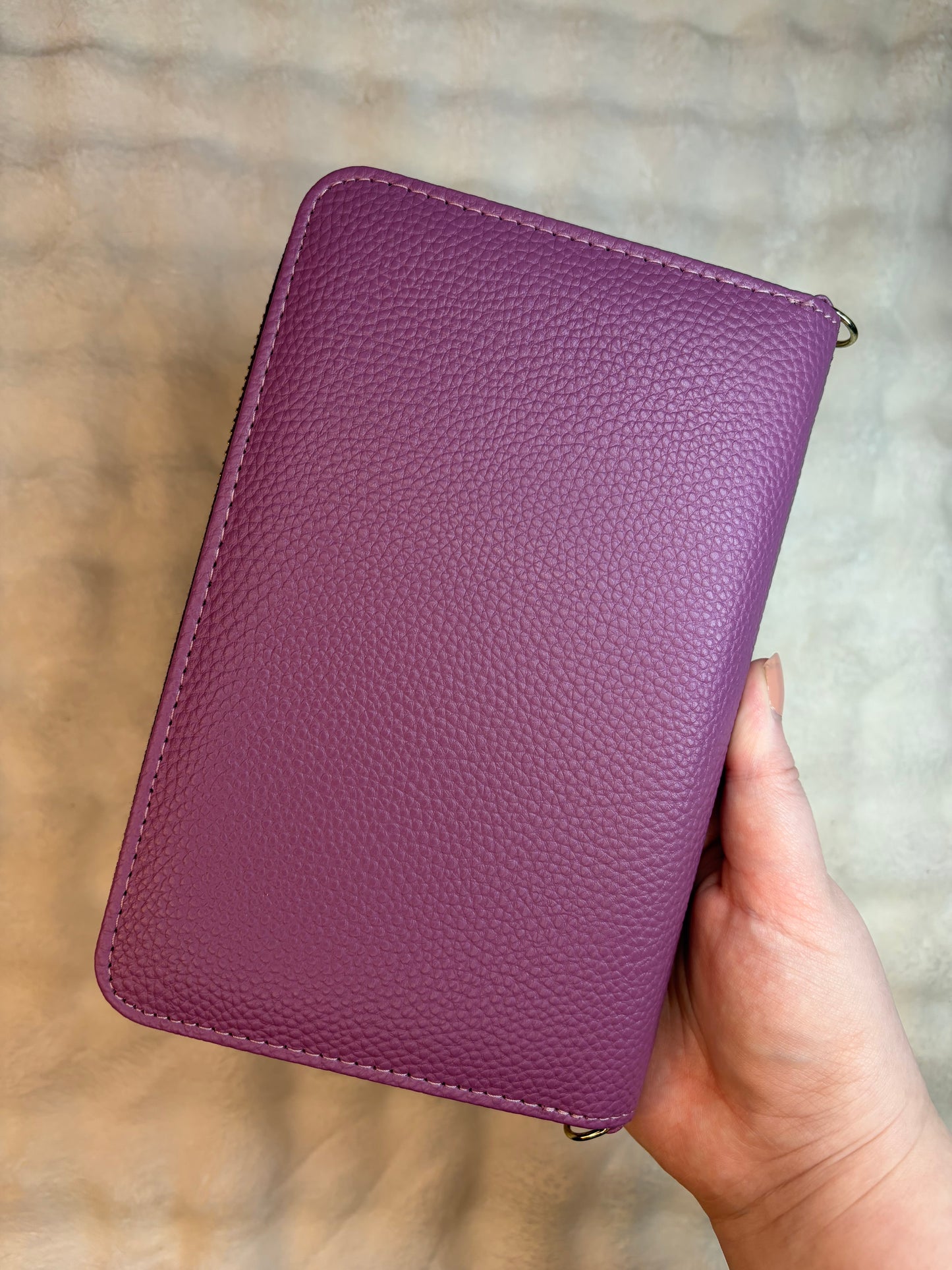 A6 Pebble Purse - Deep Purple