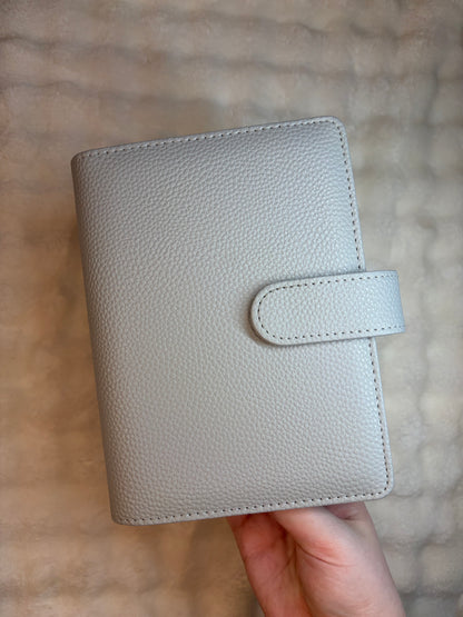 A6 Wide Pebble Binder - Grey