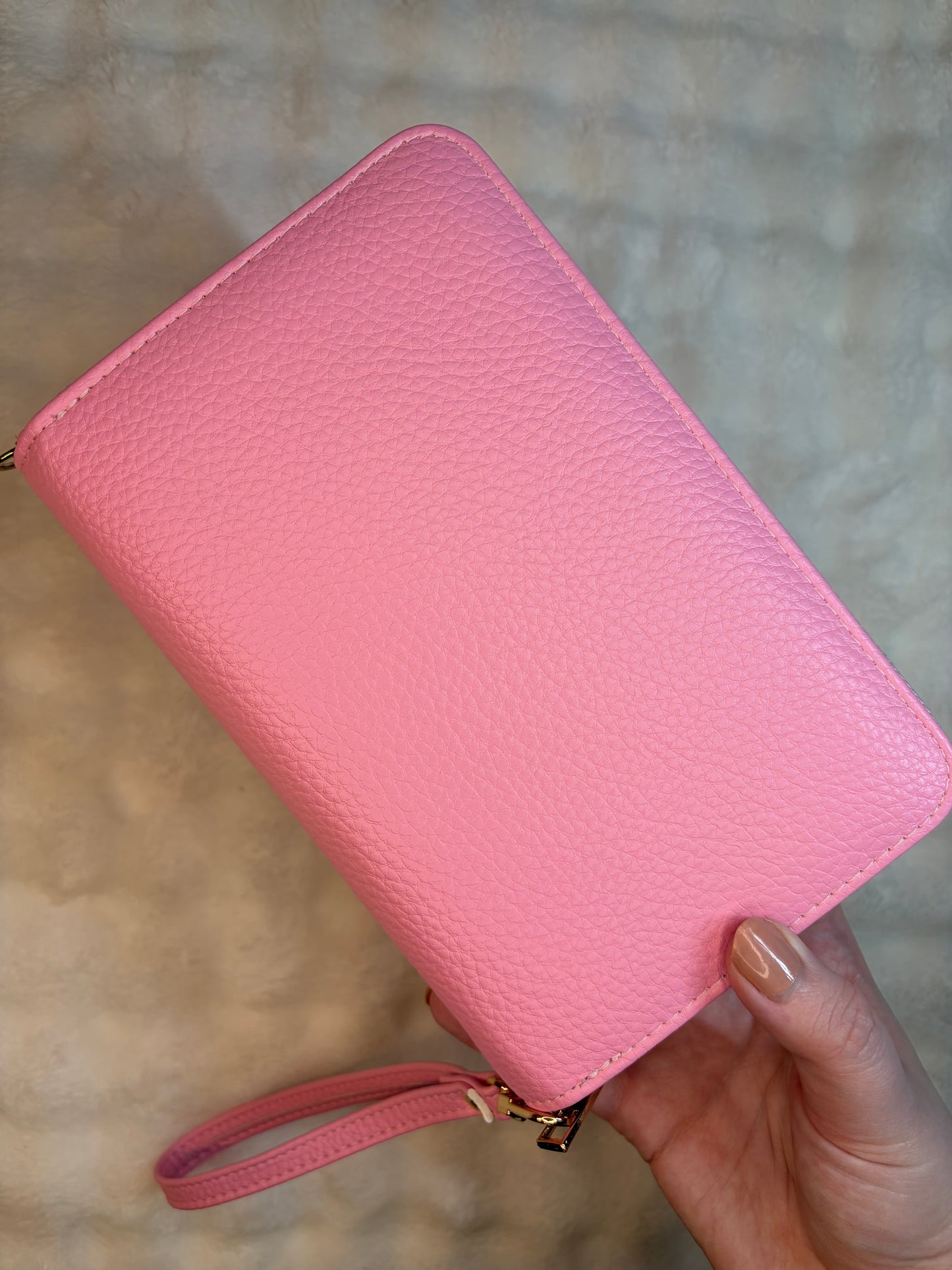 A6 Pebble Purse - Pink