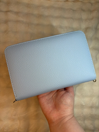 A6 Pebble Purse - Baby Blue