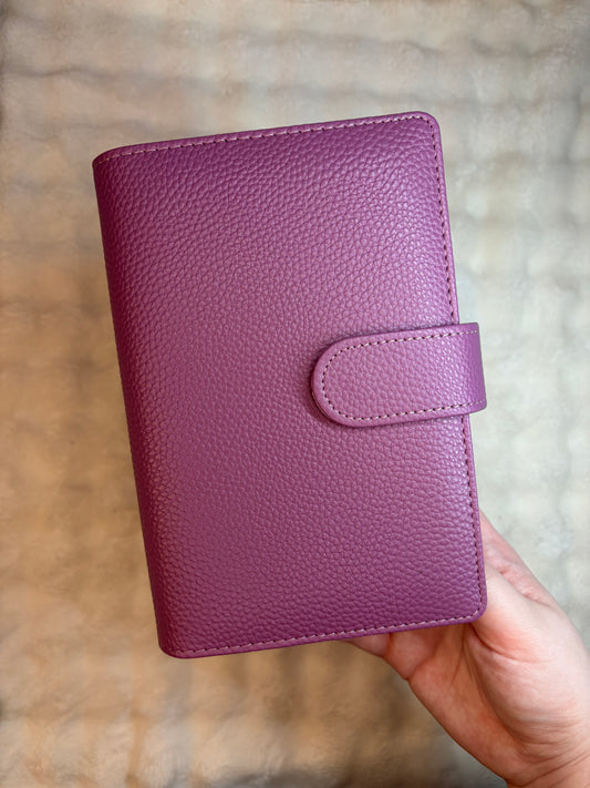A6 Pebble Binder - Deep Purple