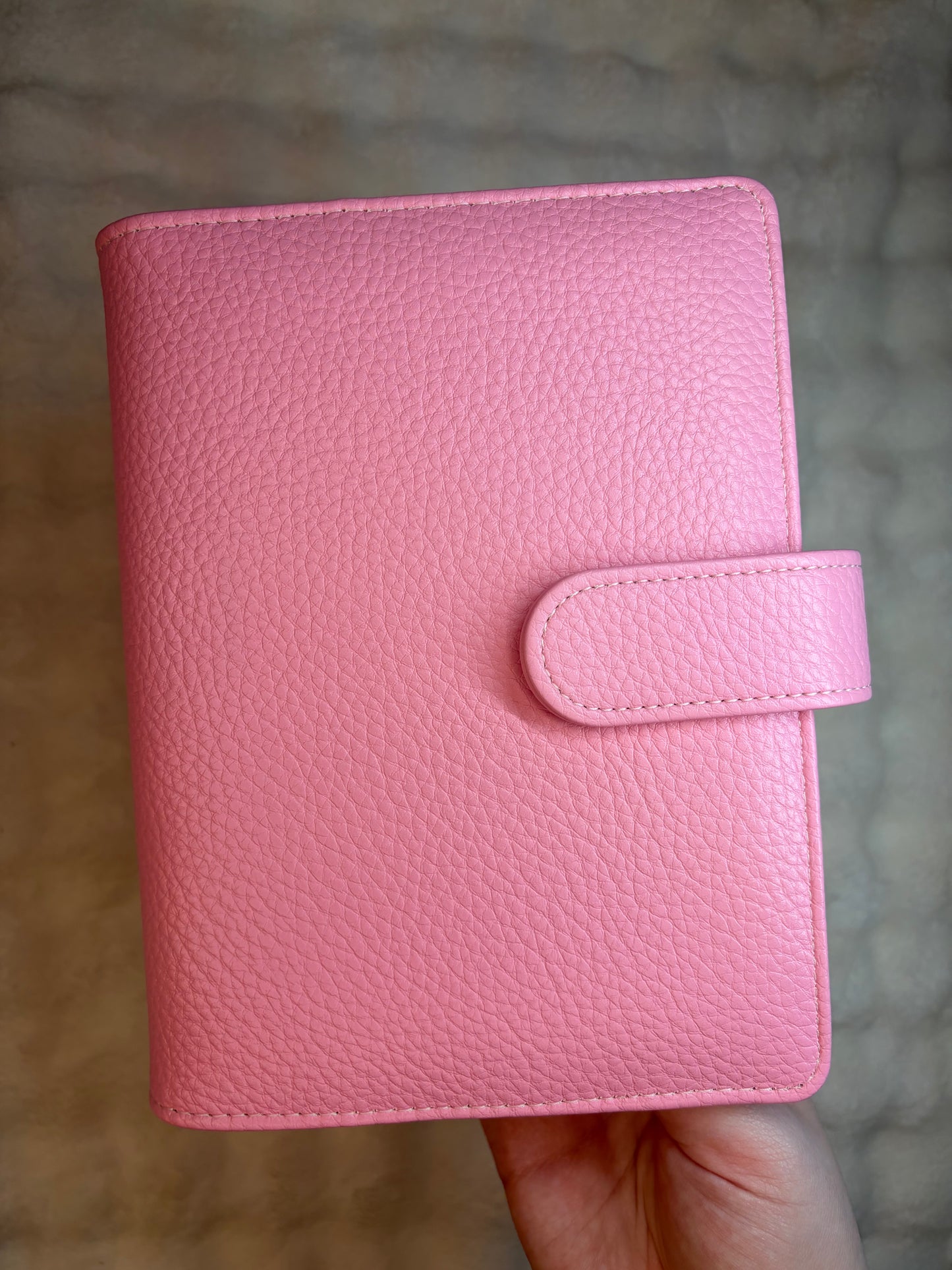 A6 Wide Pebble Binder - Pink