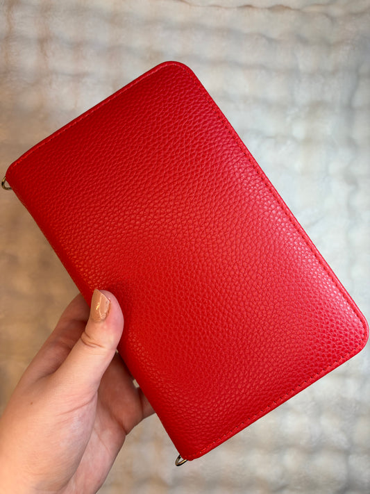 A6 Pebble Purse - Red