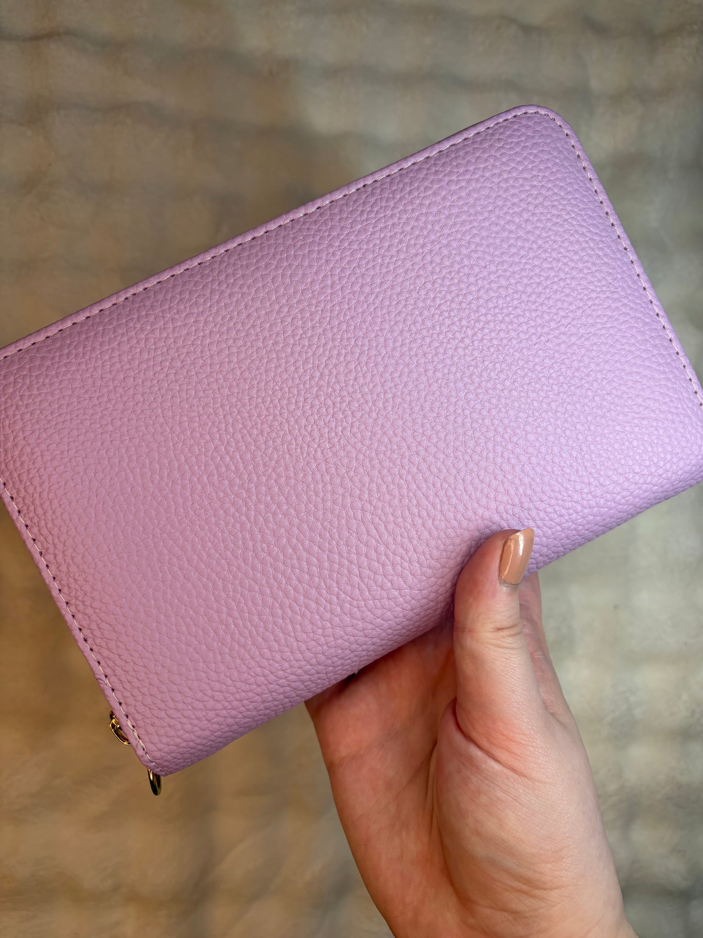 A6 Pebble Purse - Lilac