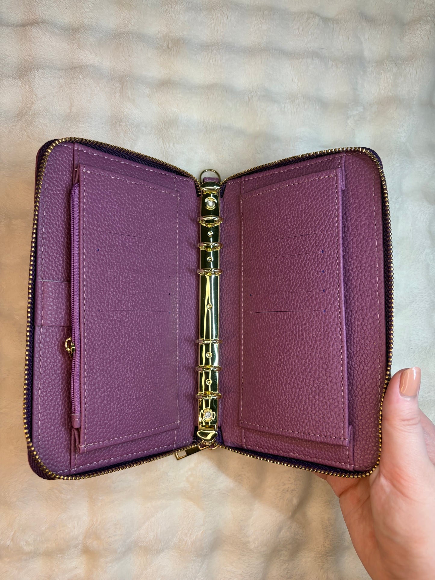 A6 Pebble Purse - Deep Purple