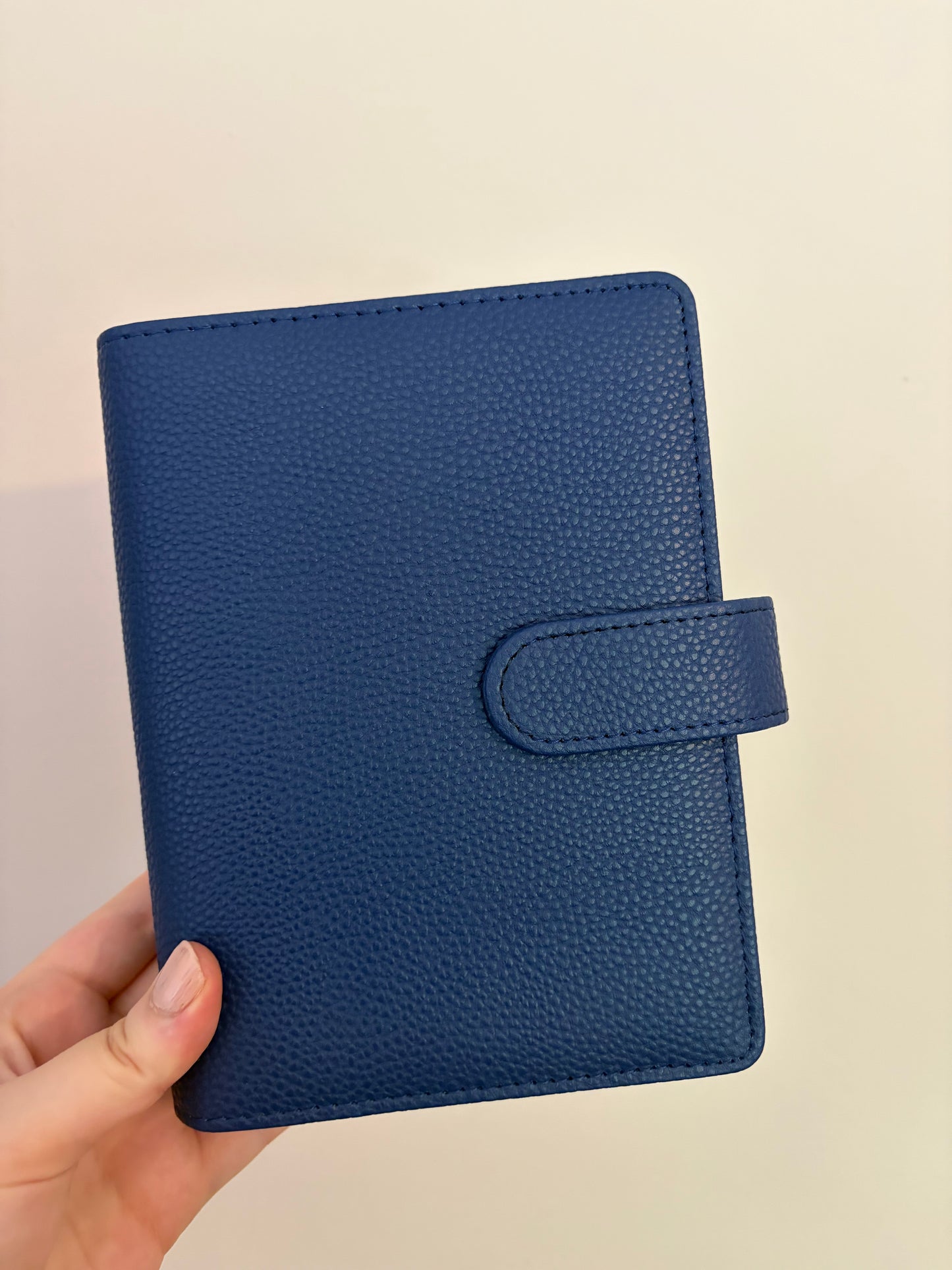 A6 Wide Pebble Binder - Navy DISPLAY