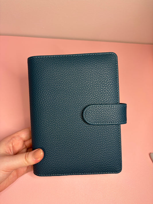 A6 Wide Pebble Binder - Deep Blue