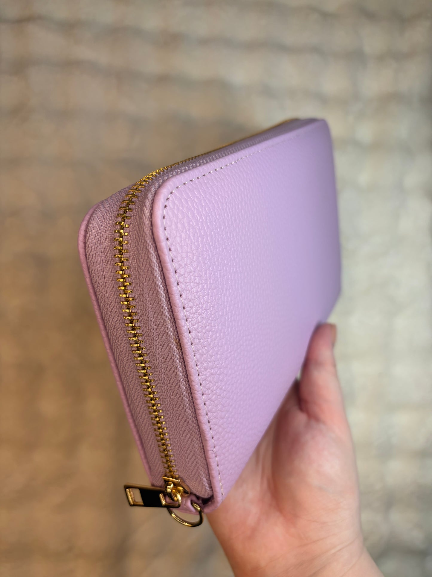 A6 Pebble Purse - Lilac