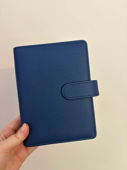 A6 Wide Pebble Binder - Navy DISPLAY