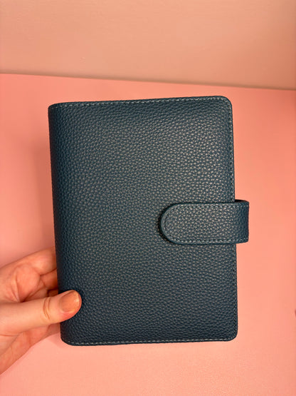 A6 Wide Pebble Binder - Deep Blue