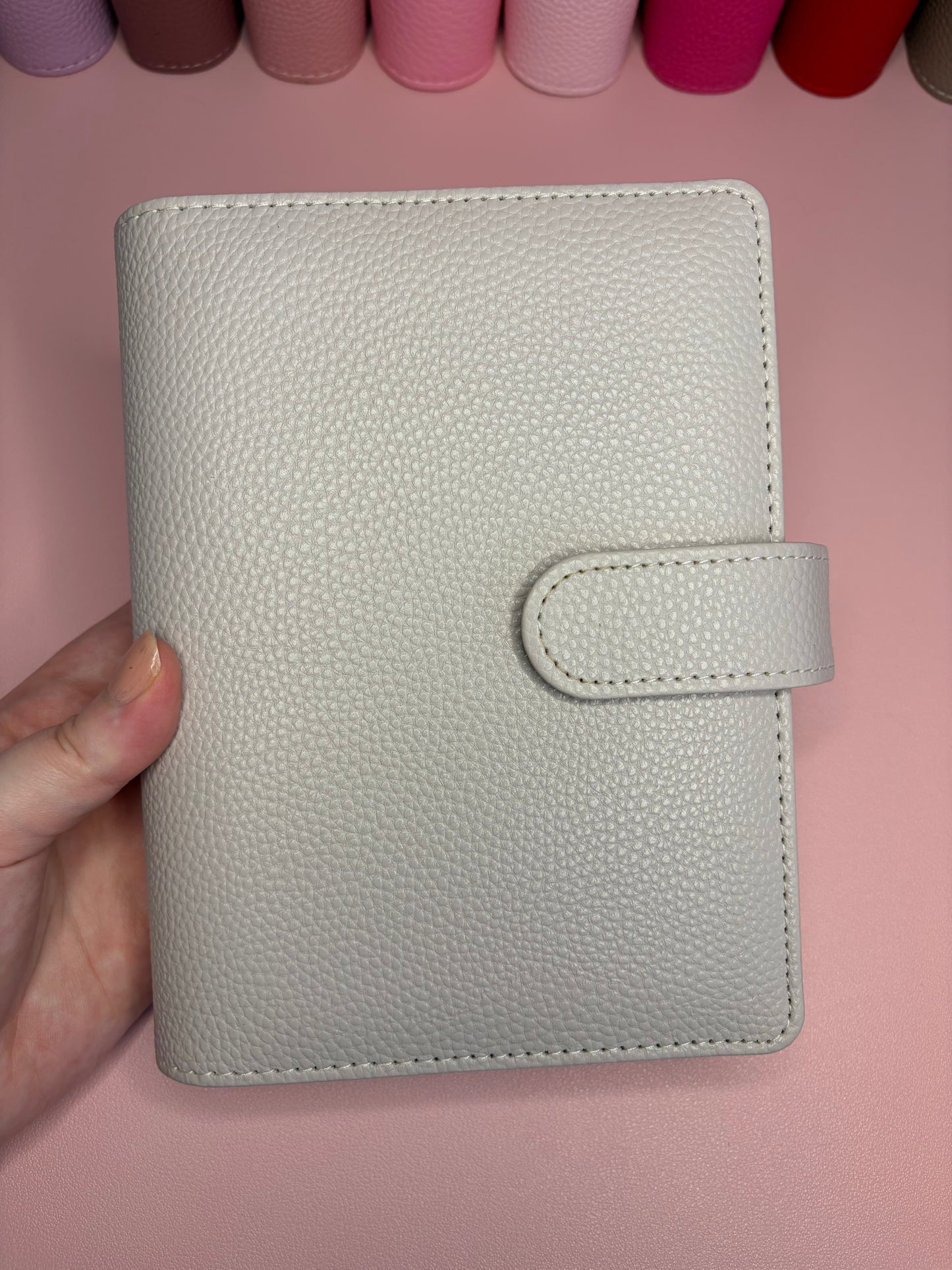 A6 Wide Pebble Binder - Icy Mauve