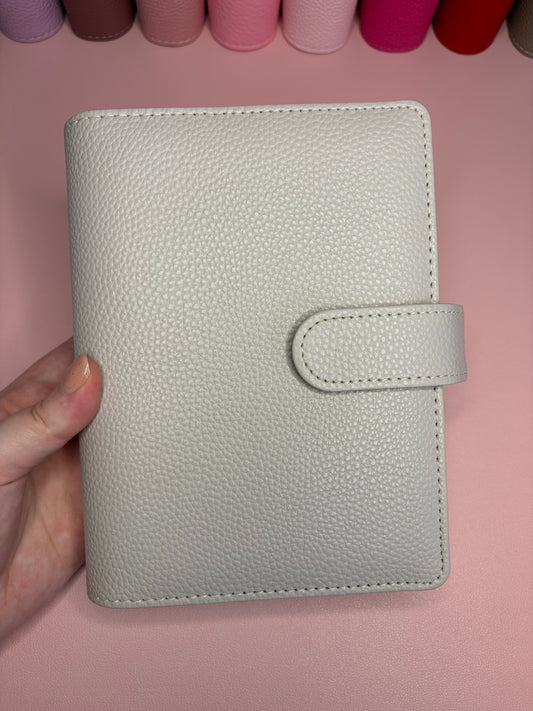 A6 Wide Pebble Binder - Icy Mauve