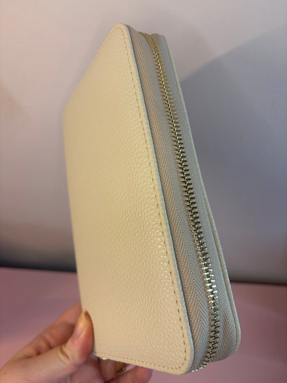 A6 Pebble Purse - Beige