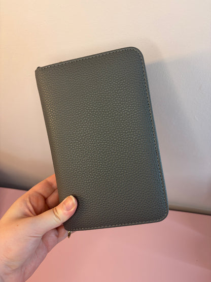 A6 Pebble Purse - Dark Grey