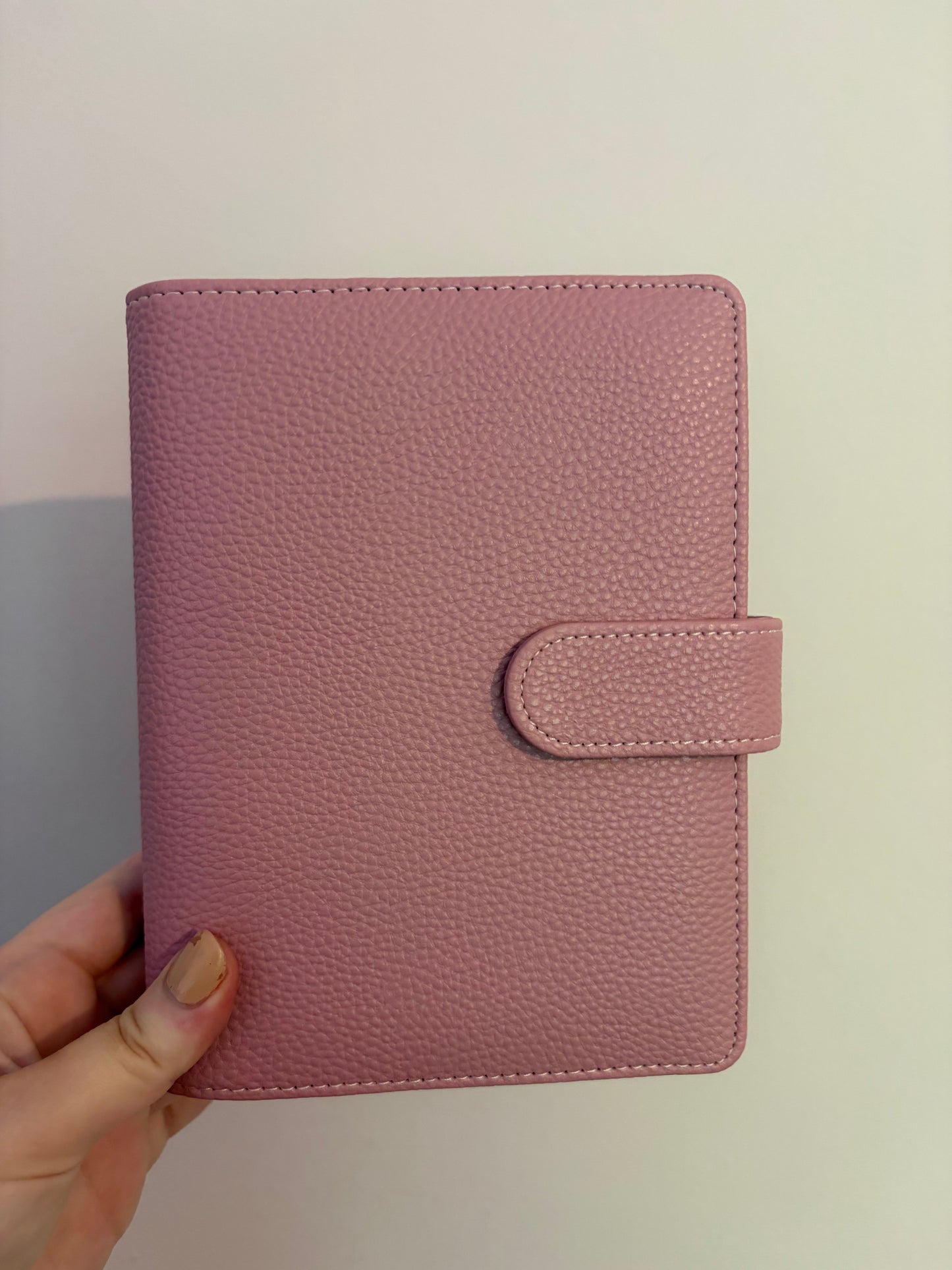 A6 Wide Pebble Binder - Pink Puce