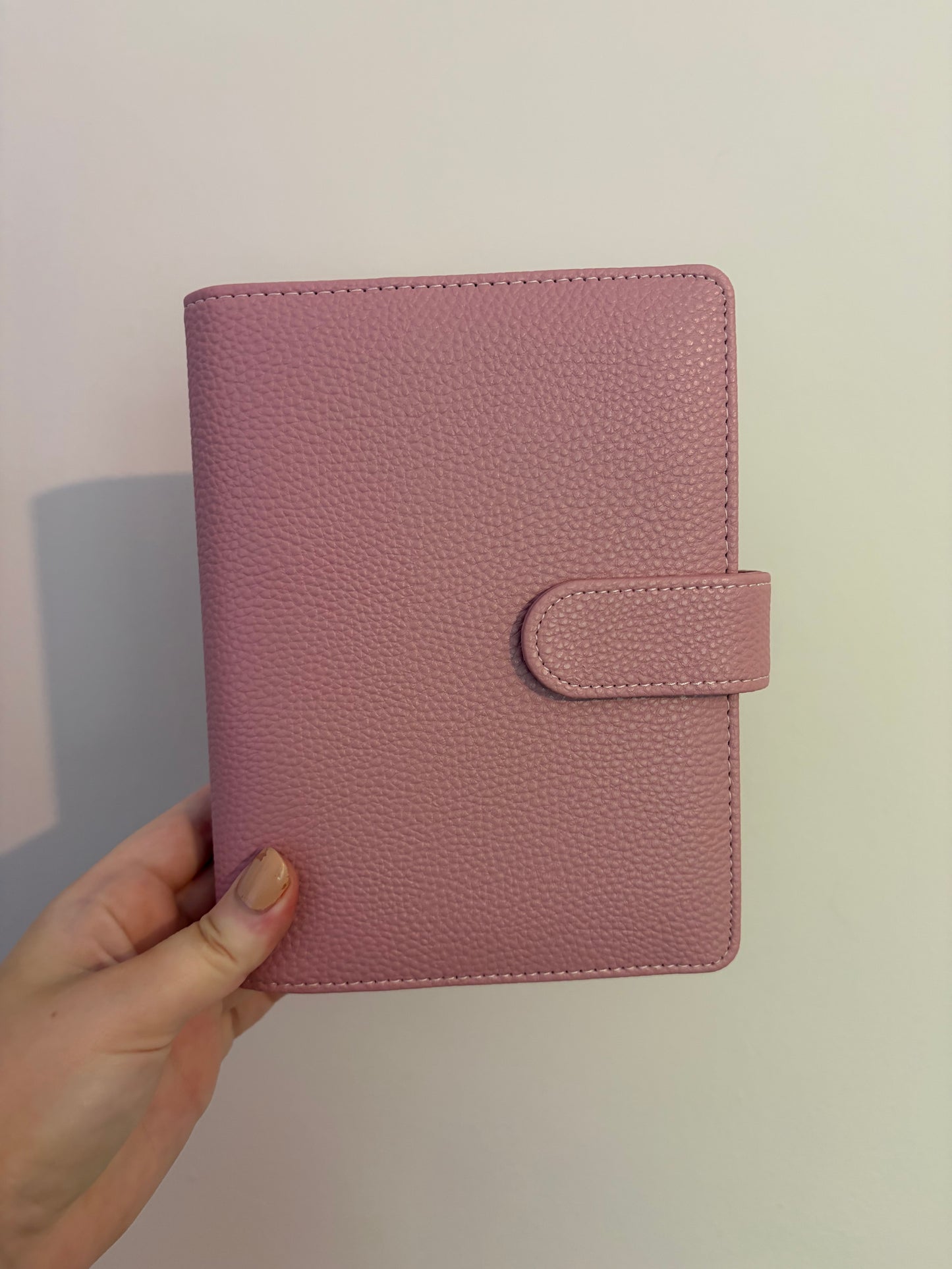 A6 Wide Pebble Binder - Pink Puce
