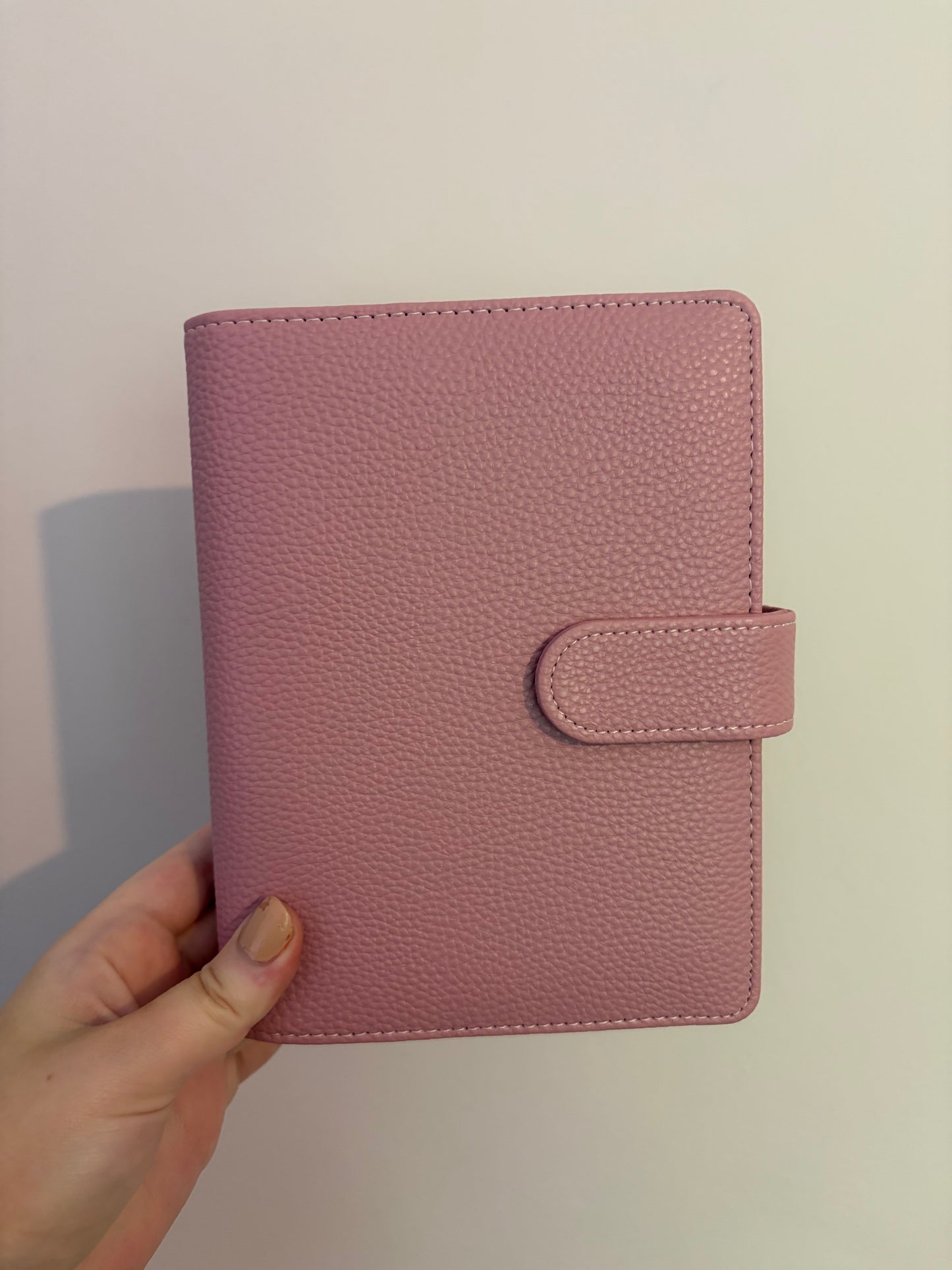 A6 Wide Pebble Binder - Pink Puce